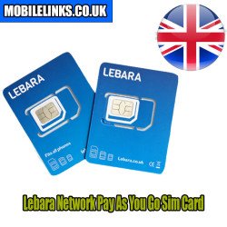 Lebara UK Network Pay As You Go Sim